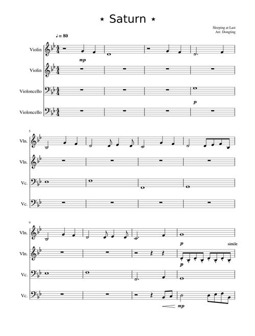 Saturn - Sleeping at Last