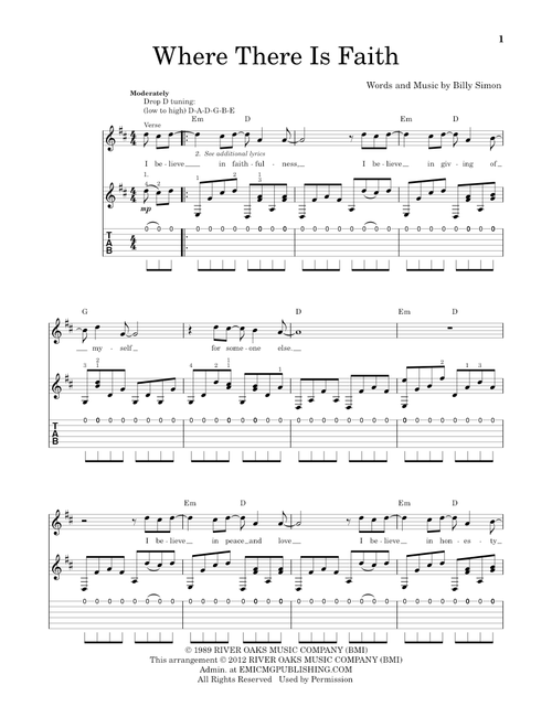 Where There Is Faith - 4Him (Solo Guitar)