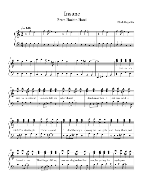 Insane (Abridged- Easy)
