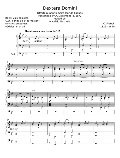 Dextera Domini, FWV 65 - César Franck