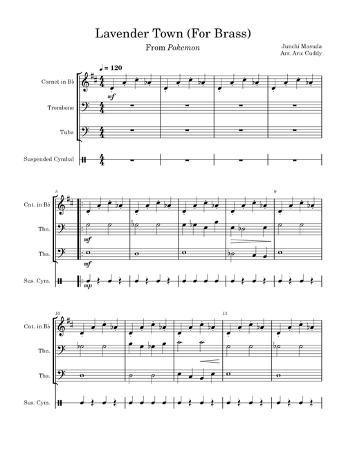Lavender Town (Brass Trio)