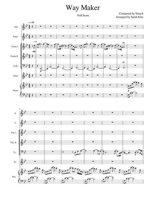 Way Maker Vocal (duet) with Orchestra