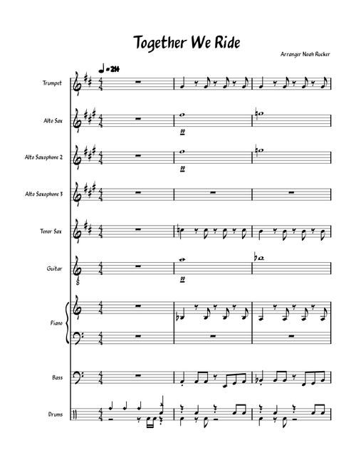 Together, We Ride! – Yuka Tsujiyoko jazz version by Noah Rucker