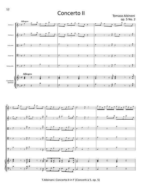 Concerto II - Tomaso Albinoni
