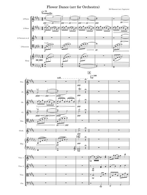 Flower Dance (arr for Orchestra)