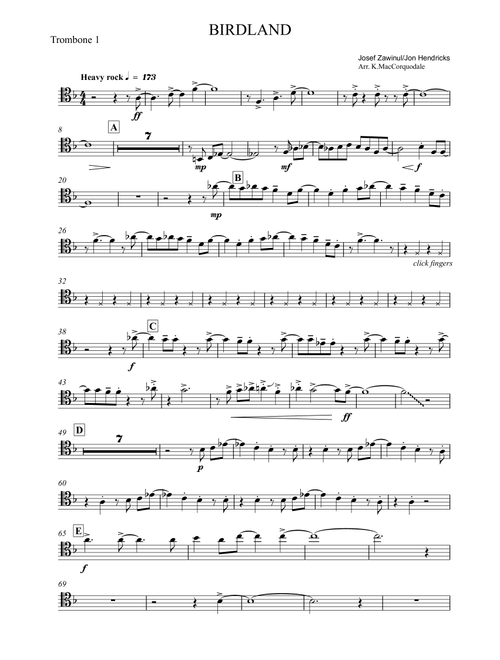 Birdland (Arr. Kyle MacCorquodale) - Manhattan Transfer (Brass Ensemble)