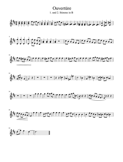 Dreigroschenoper: Ouvertüre - Kurt Weill (Trompete 1 u. 2 in B)