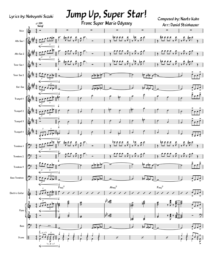 正規激安 Superstar Up Jump Sheet Vocals Trombone, Piano, for Music アート・デザイン・音楽