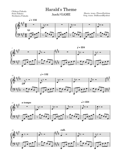 Chikayo Fukuda - Harald's Theme (.hack//IMOQ)