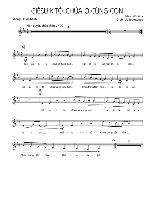 Giêsu Kitô Chúa Ở Cùng Con - Soprano 1