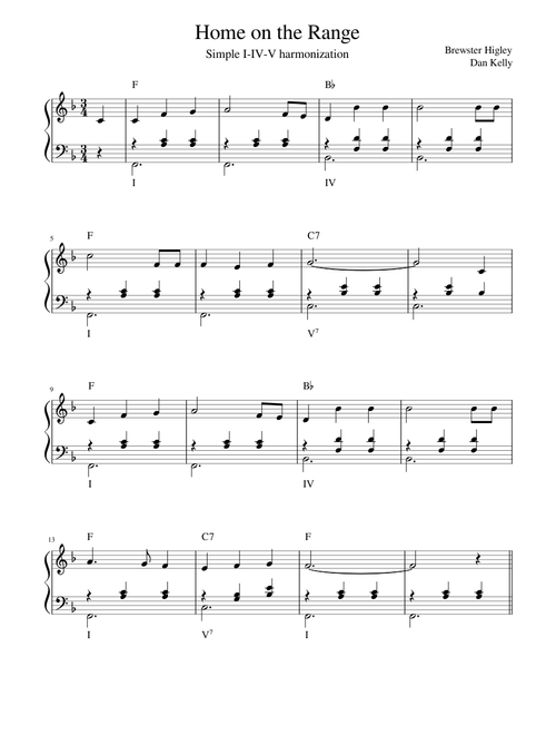 Home on the Range (Simple Harmonization)