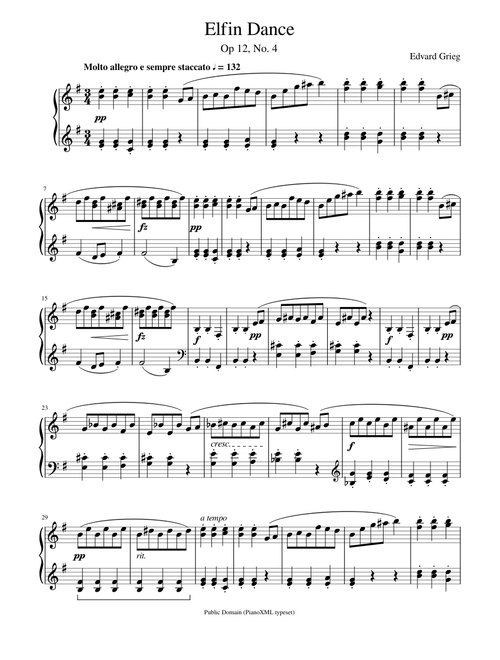 Grieg: Elfin Dance Op. 12, No. 4
