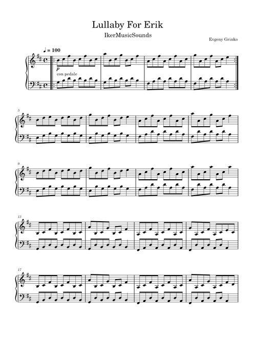 Lullaby For Erik