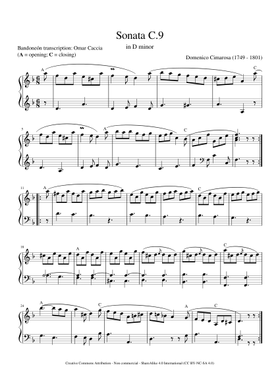 Free Domenico Cimarosa sheet music | Download PDF or print on