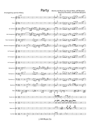 Party – Beyoncé Sheet Music for Trombone, Tuba, Flute, Oboe & more ...
