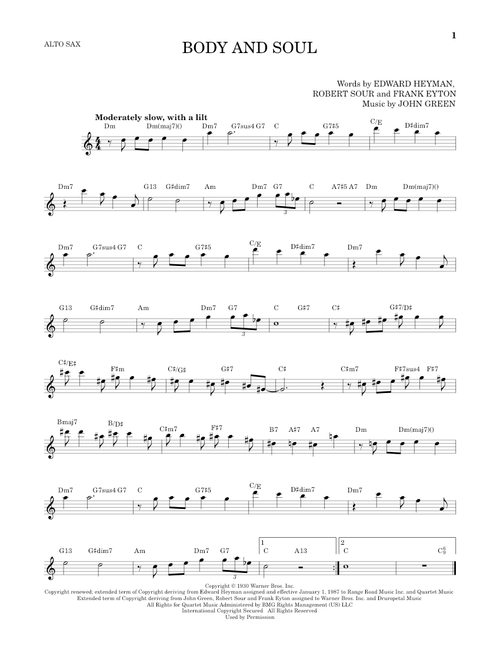 Body And Soul - Tony Bennett & Amy Winehouse (Alto Sax Solo)
