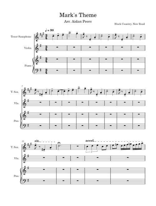 Mark's Theme – Black Country New Road