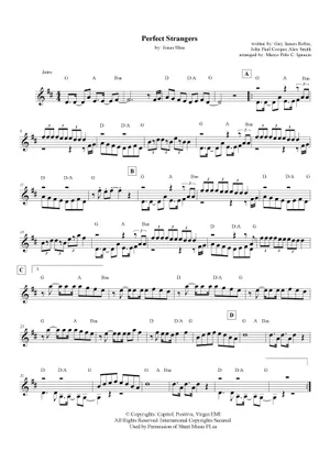 Play Official version of Perfect strangers Sheet Music by Deep Play Official version of Perfect strangers Sheet Music by Deep
