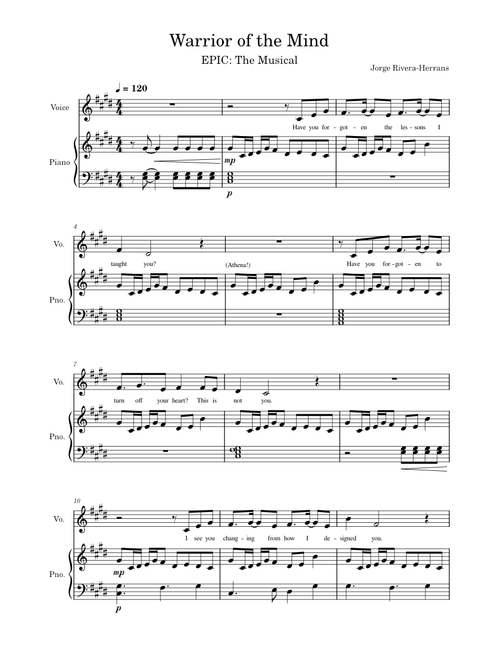 Warrior of the Mind - EPIC: The Musical