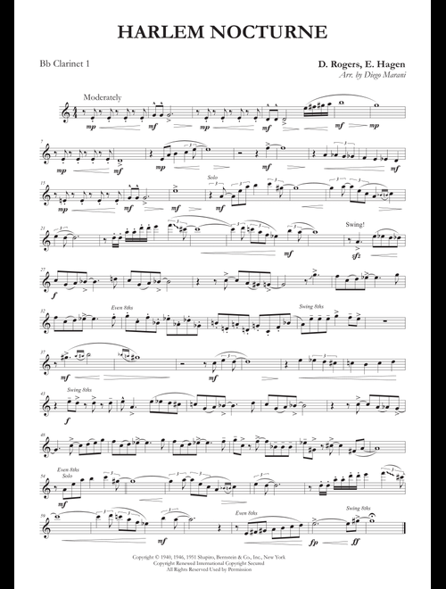 Harlem Nocturne (Arr. Diego Marani) - Earle Hagen (Woodwind Ensemble)