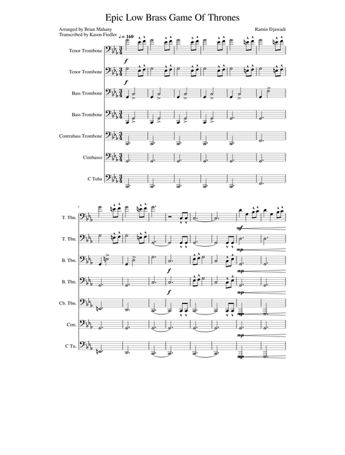 Epic Low Brass Game Of Thrones