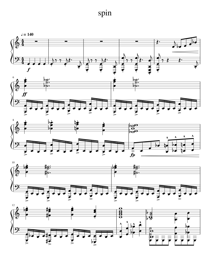 the new super mario bros wii castle theme but in my style Sheet music ...