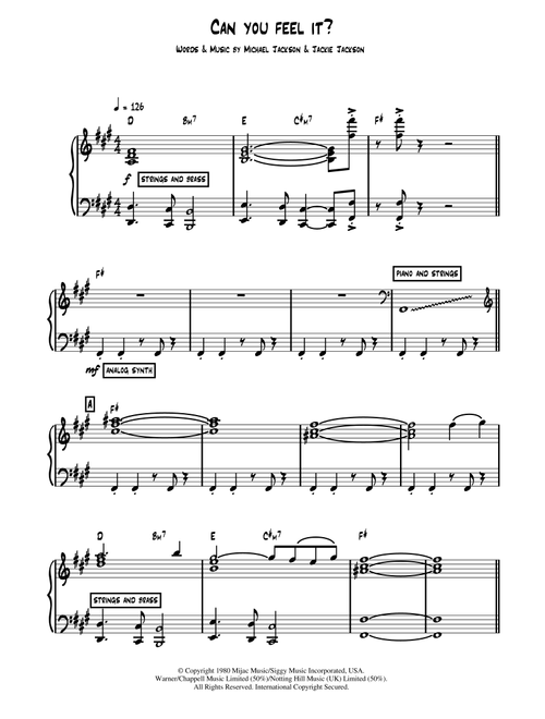 Can You Feel It - The Jackson 5 (Piano Chords-Lyrics)
