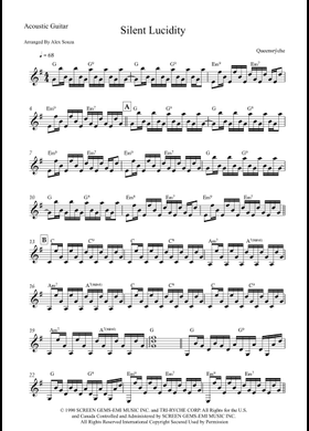 Free Queensrÿche sheet music | Download PDF or print on MuseScore.com