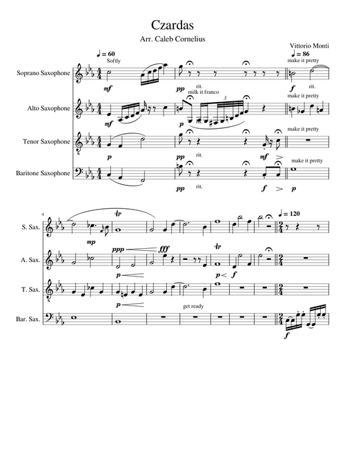 Czardas – V.Monti Czardas Arr. Caleb Cornelius