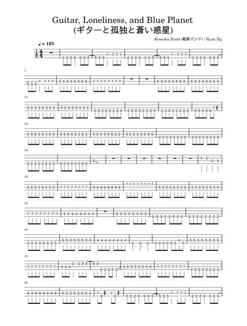 Guitar, Loneliness, and Blue Planet