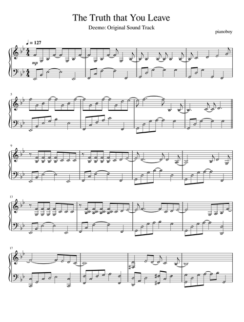 The Truth that You Leave – pianoboy