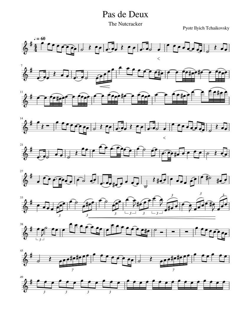 Pas de Deux Sheet music for Violin (Solo)