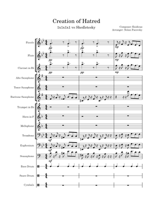 CREATION OF HATRED - Forsaken – Exedious Sheet Music for Flute, Guitar ...