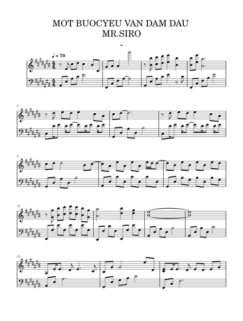 Một bước yêu vạn dặm đau – Mr Siro