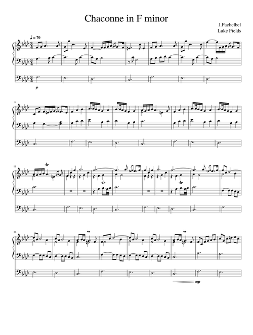 Chaccone in F minor