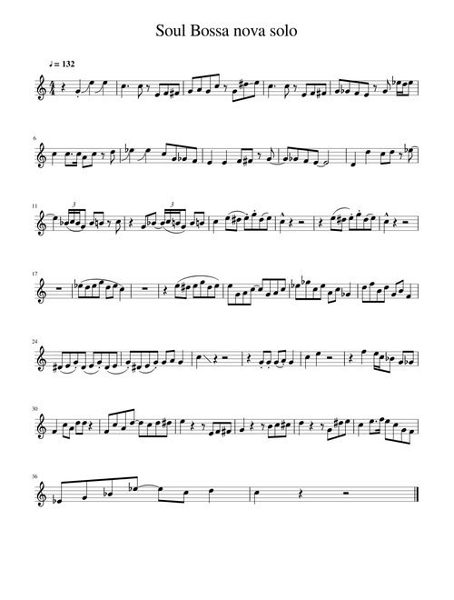 Soul Bossa nova solo