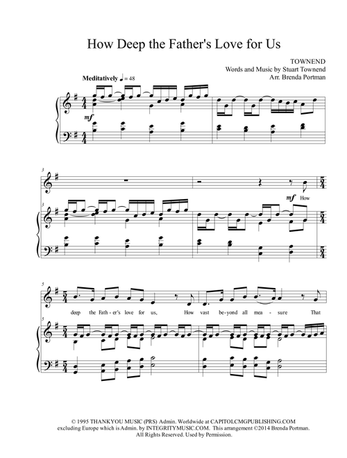 How Deep The Father's Love For Us (Arr. Brenda Portman) - Phillips Craig & Dean (Vocal Solo)