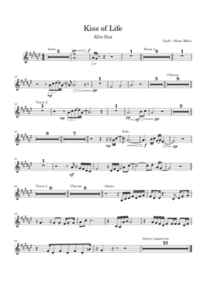 Kiss of life – Sade Sheet Music with Chords for Piano, Trombone, Guitar ...