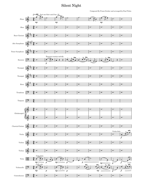 Silent night – Misc Christmas Silent Night Franz Gruber