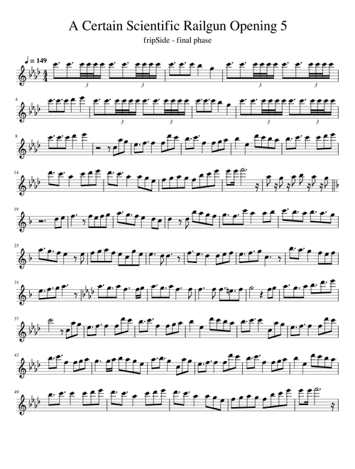 A Certain Scientific Railgun Opening 5 (Flute)