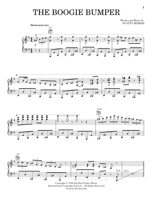The Boogie Bumper - Big Bad Voodoo Daddy (Piano-Vocal-Guitar)