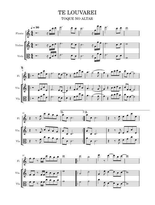 Te louvarei – Toque no Altar