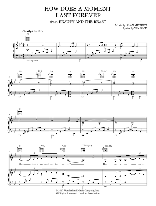 How does a moment last forever - Celine Dion (Piano-Vocal-Guitar)