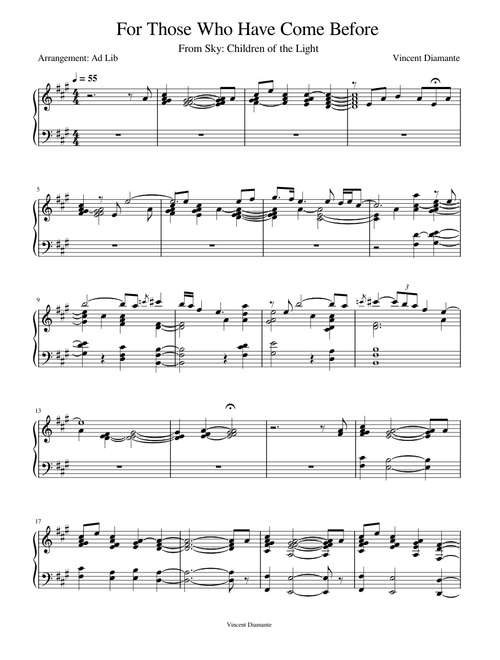 For Those Who Have Come Before - Vincent Diamante
