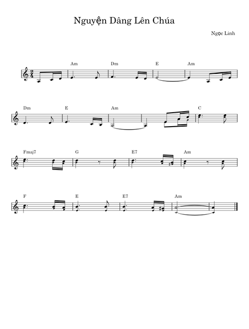 Nguyện Dâng Lên Chúa - Ngọc Linh