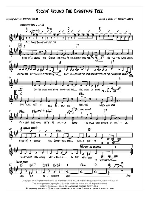 Rockin' Around The Christmas Tree (Arr. Stephen Bulat) - Toby Keith (Large Ensemble)