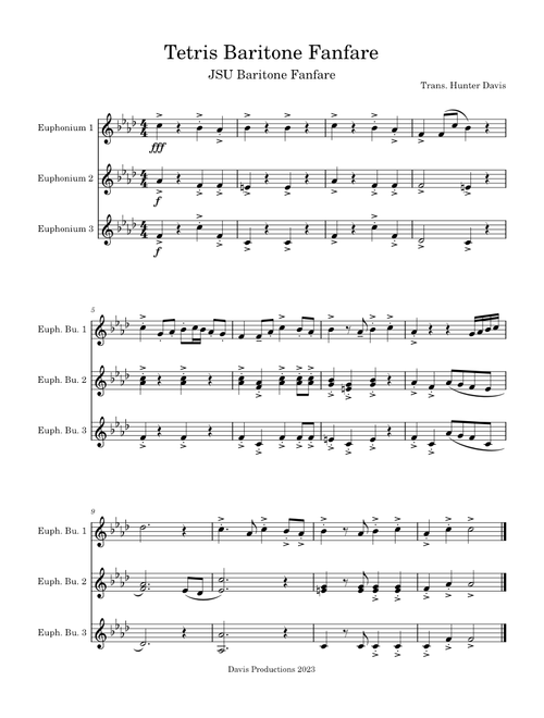 Tetris Baritone Fanfare(TC)