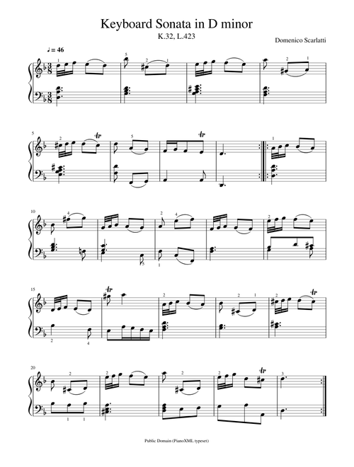 Scarlatti: Sonata (Aria) K.32