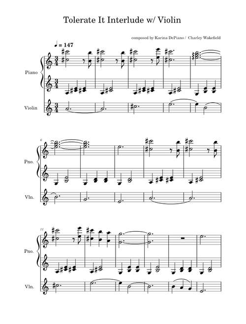Tolerate It Eras Tour Interlude with Violin