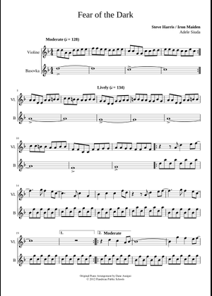 Iron Maiden Medley (uncompleted) Sheet Music and Tab for Trombone
